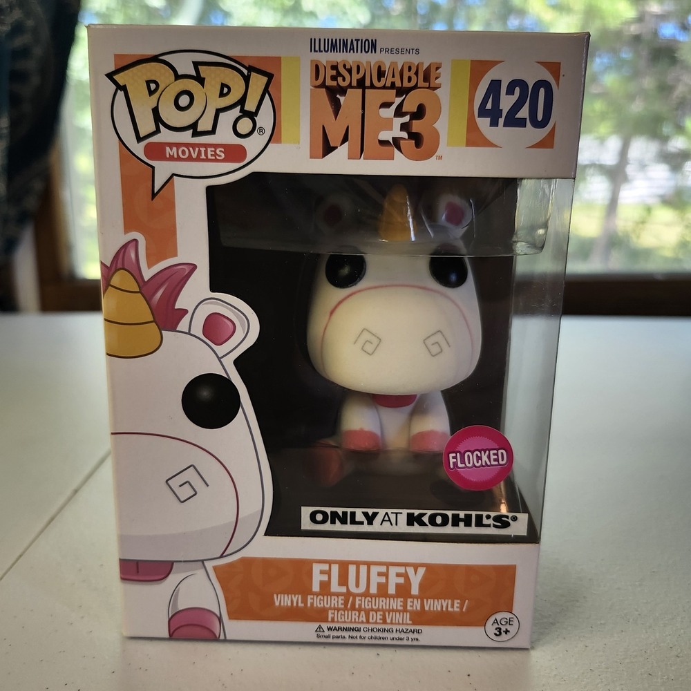 Funko POP Fluffy #420 Vinyl Figure Flocked KOHLS Exclusive Despicable Me IN BOX